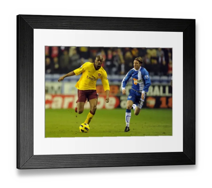Framed Print : Abou Diaby vs. Ronnie Stam: Dramatic Draw at DW Stadium - Arsenal vs. Wigan Athletic, 2010 Framed Print : Abou Diaby vs. Ronnie Stam: Dramatic Draw at DW Stadium - Arsenal vs. Wigan Athletic, 2010