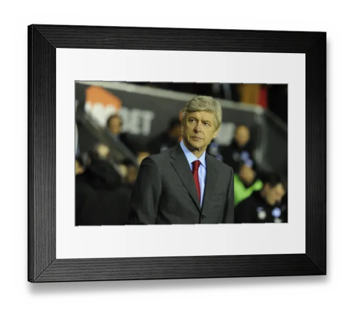 Framed Print : Arsene Wenger at Wigan Athletic: 2-2 Stalemate, December 29, 2010