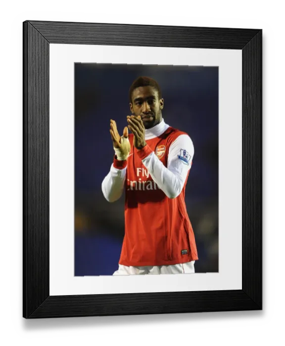 Framed Print : Johan Djourou (Arsenal). Birmingham City 0: 3 Arsenal. Barclays Premier League Framed Print : Johan Djourou (Arsenal). Birmingham City 0: 3 Arsenal. Barclays Premier League