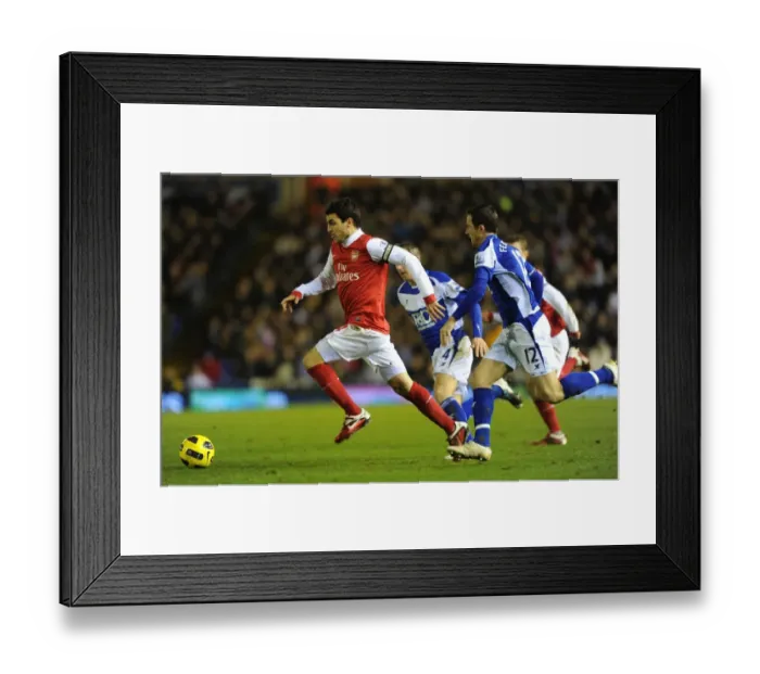 Framed Print : Cesc Fabregas (Arsenal) Barry Ferguson (Birmingham). Birmingham City 0: 3 Arsenal
