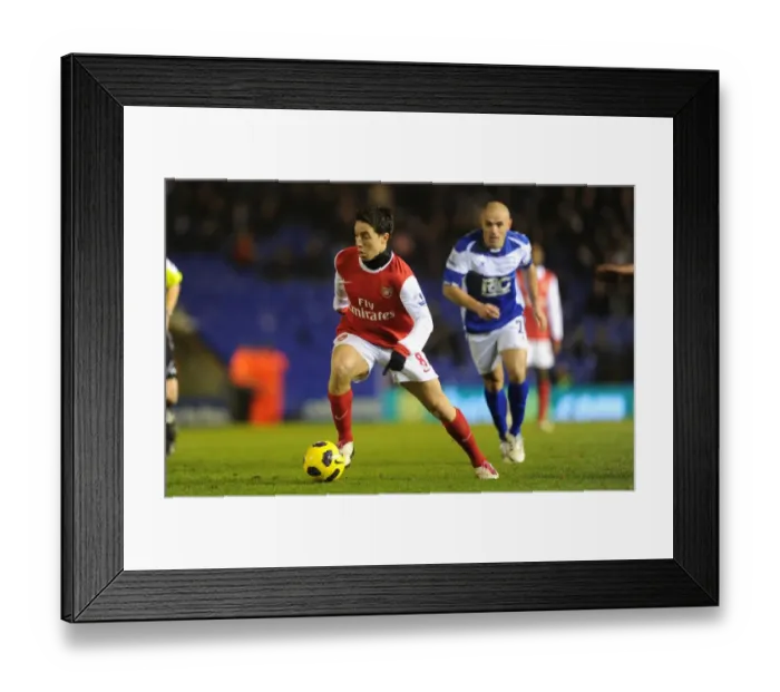 Framed Print : Samir Nasri (Arsenal). Birmingham City 0: 3 Arsenal, Barclays Premier League