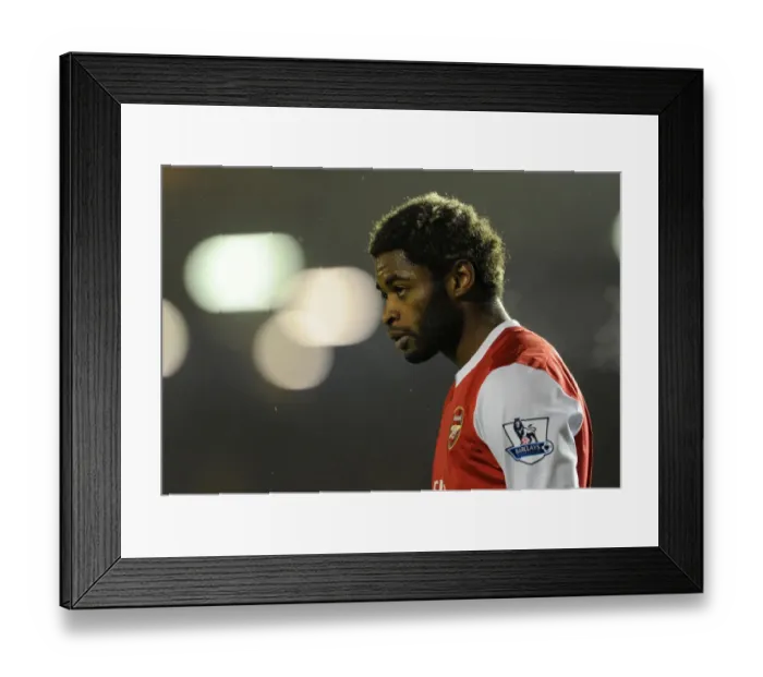 Framed Print : Alex Song's Brilliant Performance: Arsenal Crushes Birmingham City 3-0 in Premier League