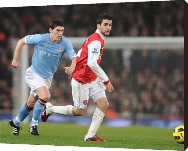 Cesc Fabregas (Arsenal) Gareth Barry (Man City). Arsenal 0: 0 Manchester City