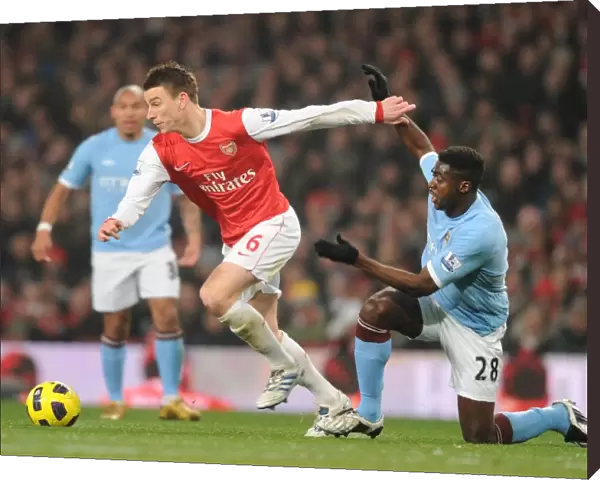 Laurent Koscielny (Arsenal) Kolo Toure (Man City). Arsenal 0: 0 Manchester City