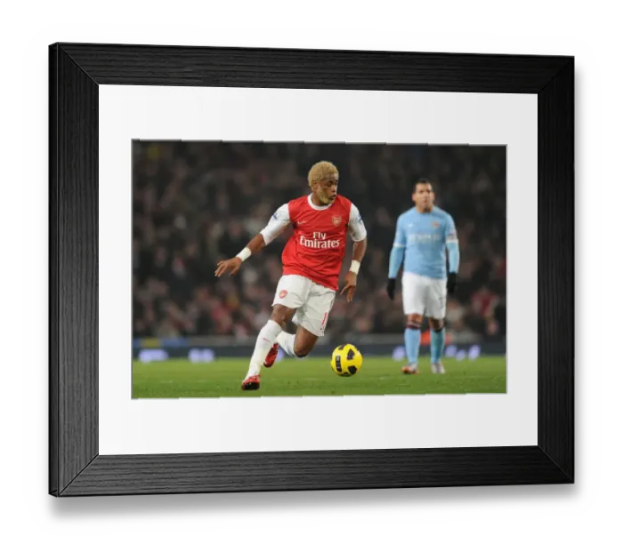 Framed Print : Alex Song (Arsenal). Arsenal 0: 0 Manchester City, Barclays Premier League