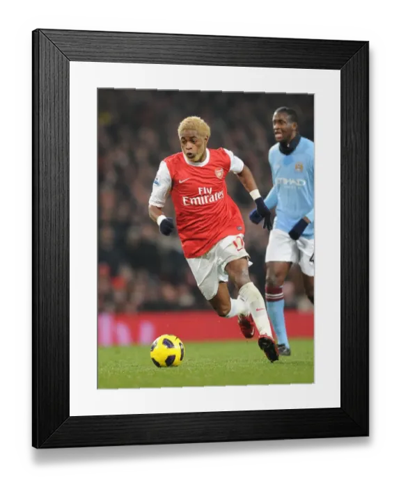 Framed Print : Alex Song in Action: Arsenal vs Manchester City, Barclays Premier League 2011 (0:0)