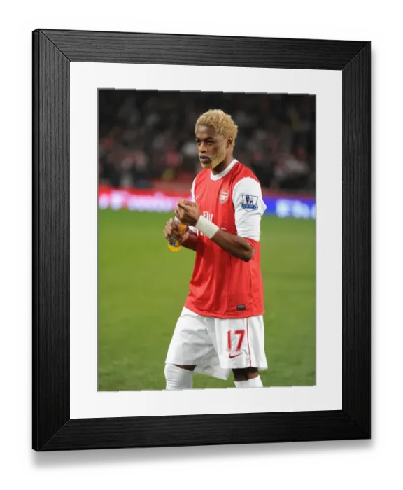 Framed Print : 0-0 Stalemate: Alex Song at Emirates Stadium - Arsenal vs Manchester City, 2011