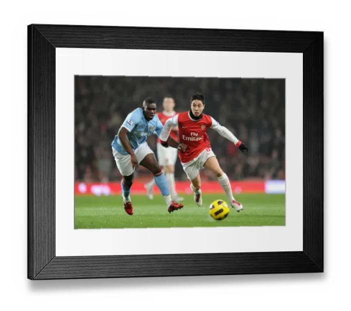 Framed Print : Nasri vs. Richards: Stalemate at Emirates in Arsenal vs. Manchester City (2011) Framed Print : Nasri vs. Richards: Stalemate at Emirates in Arsenal vs. Manchester City (2011)