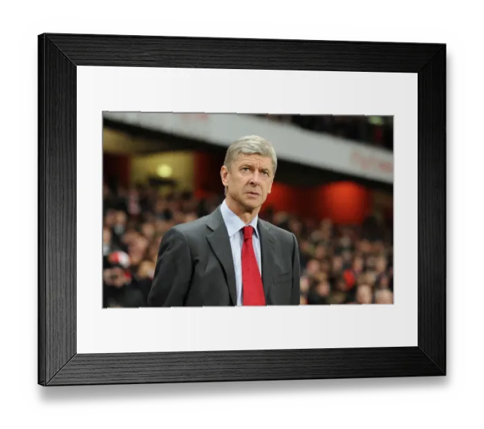 Framed Print : Arsene Wenger the Arsenal Manager. Arsenal 0: 0 Manchester City. Barclays Premier League