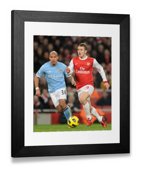 Framed Print : Jack Wilshere vs. Nigel De Jong: A Battle of Midfield Titans at Emirates Stadium (Arsenal 0:0 Manchester City, Barclays Premier League) Framed Print : Jack Wilshere vs. Nigel De Jong: A Battle of Midfield Titans at Emirates Stadium (Arsenal 0:0 Manchester City, Barclays Premier League)