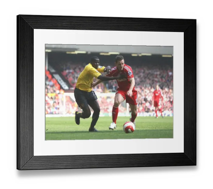 Framed Print : Clash of Stars: Eboue vs. Aurelio in Liverpool's 4:1 Victory over Arsenal, 2007 Framed Print : Clash of Stars: Eboue vs. Aurelio in Liverpool's 4:1 Victory over Arsenal, 2007