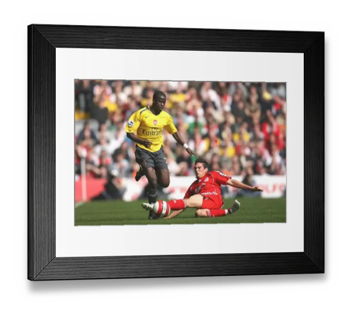 Framed Print : Clash of Stars: Eboue vs. Gonzalez in Liverpool's 4:1 Victory over Arsenal, 2007 Framed Print : Clash of Stars: Eboue vs. Gonzalez in Liverpool's 4:1 Victory over Arsenal, 2007