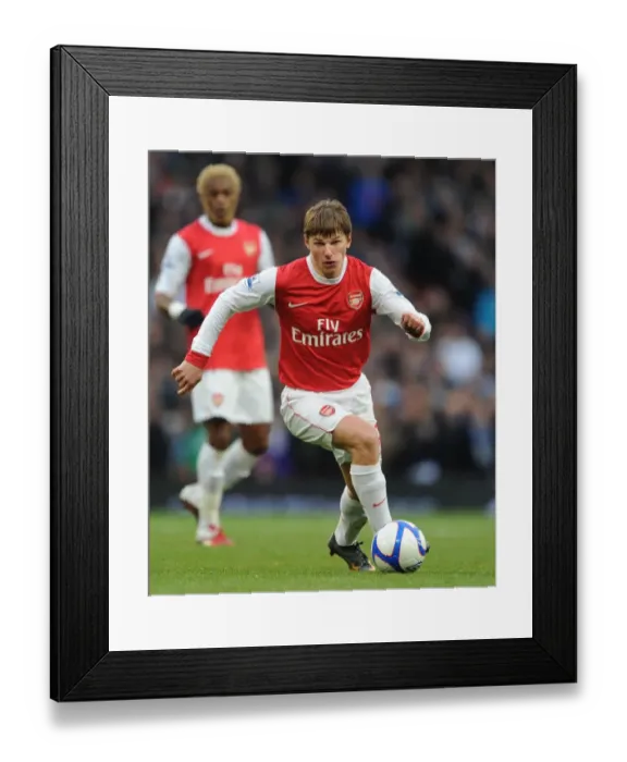 Framed Print : Arsenal's Andrey Arshavin in FA Cup Action Against Leeds United at Emirates Stadium