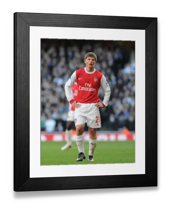 Framed Print : Andrey Arshavin (Arsenal). Arsenal 1: 1 Leeds United, FA Cup 3rd Round, Emirates Stadium