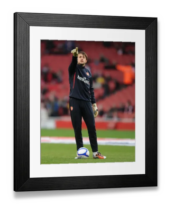Framed Print : Lucasz Fabianski (Arsenal). Arsenal 1: 1 Leeds United, FA Cup 3rd Round