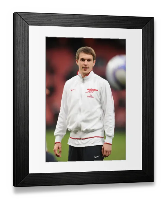 Framed Print : Aaron Ramsey (Arsenal). Arsenal 1: 1 Leeds United, FA Cup 3rd Round, Emirates Stadium