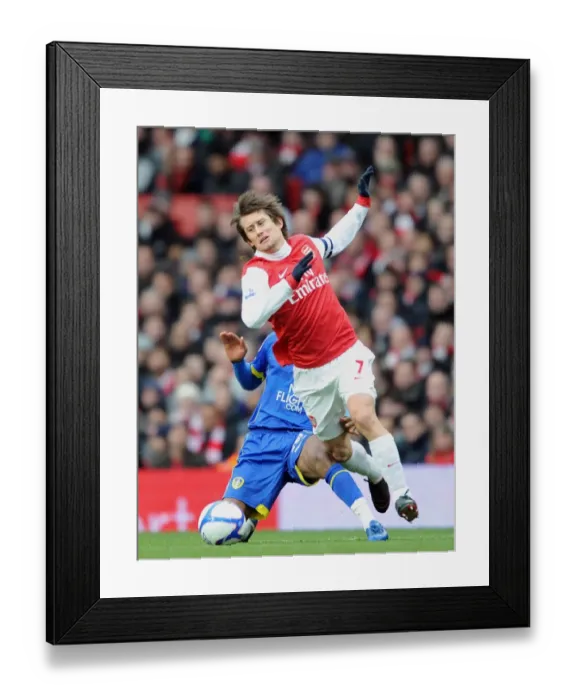 Framed Print : Tomas Rosicky (Arsenal) Sanchez Watt (Leeds). Arsenal 1: 1 Leeds United Framed Print : Tomas Rosicky (Arsenal) Sanchez Watt (Leeds). Arsenal 1: 1 Leeds United