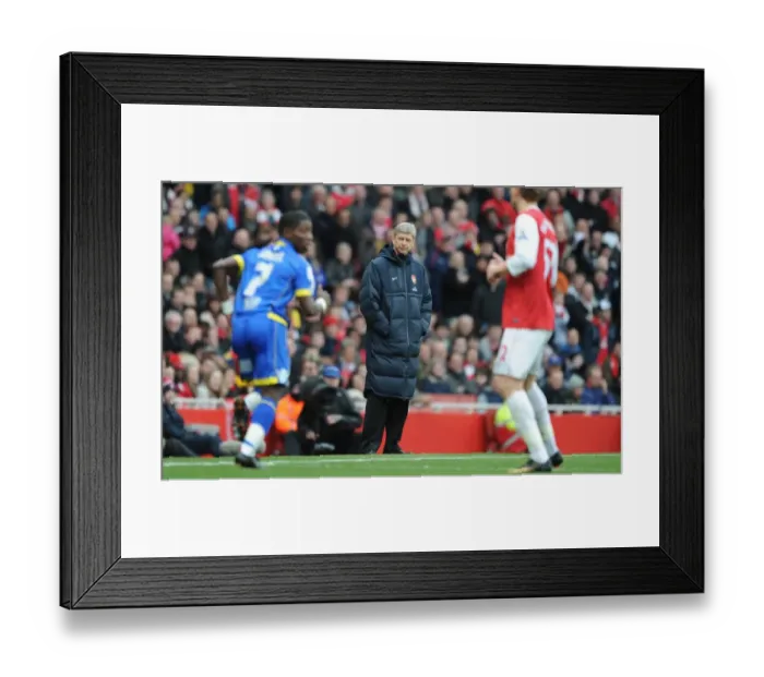 Framed Print : Arsenal manager Arsene Wenger. Arsenal 1: 1 Leeds United, FA Cup 3rd Round Framed Print : Arsenal manager Arsene Wenger. Arsenal 1: 1 Leeds United, FA Cup 3rd Round
