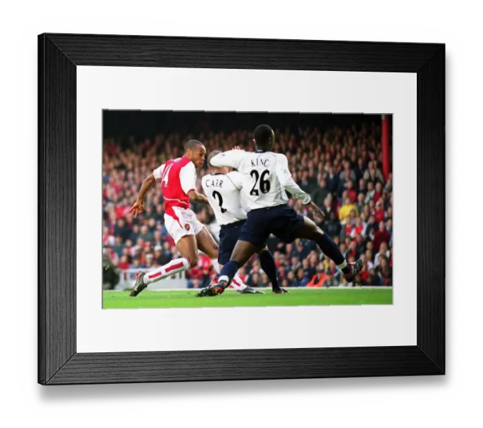 Framed Print : Thierry Henry's Iconic Goal: Arsenal's 3-0 Victory Over Tottenham, Highbury 2002