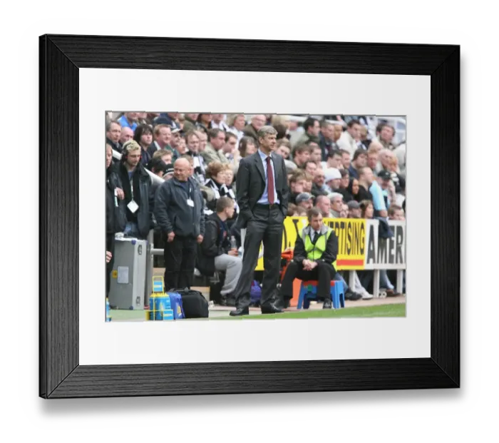 Framed Print : Arsene Wenger at St James Park: The 0-0 Standoff between Newcastle and Arsenal, FA Premiership, 2007 Framed Print : Arsene Wenger at St James Park: The 0-0 Standoff between Newcastle and Arsenal, FA Premiership, 2007