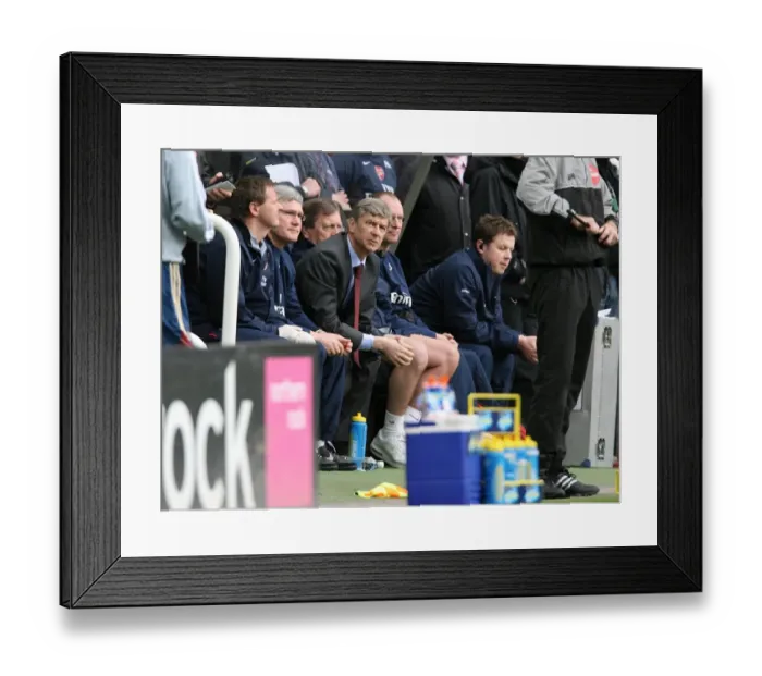Framed Print : Arsenal manager Arsene Wenger during the match Framed Print : Arsenal manager Arsene Wenger during the match