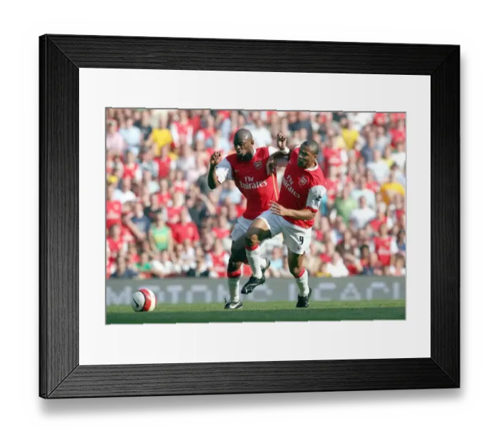 Framed Print : Julio Baptista and Abou Diaby (Arsenal) Framed Print : Julio Baptista and Abou Diaby (Arsenal)