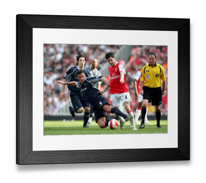 Framed Print : Cesc Fabregas's Brilliant Performance Leads Arsenal to 2:1 Victory Over Bolton Wanderers at Emirates Stadium, 14 / 4 / 07