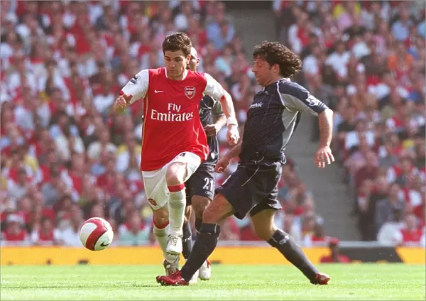 Cesc Fabregas (Arsenal) Ivan Campo (Bolton)