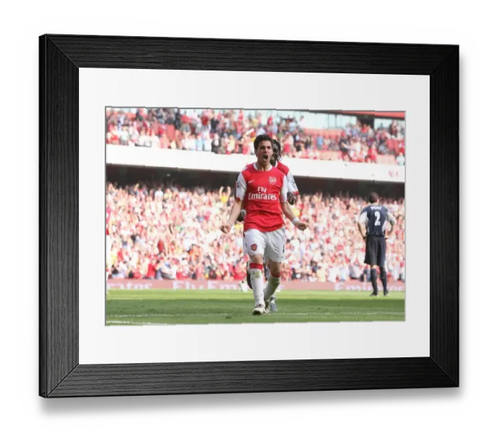 Framed Print : Fabregas Thrilling Goal: Arsenal Takes the Lead 2-1 vs. Bolton Wanderers, FA Premiership, 2007