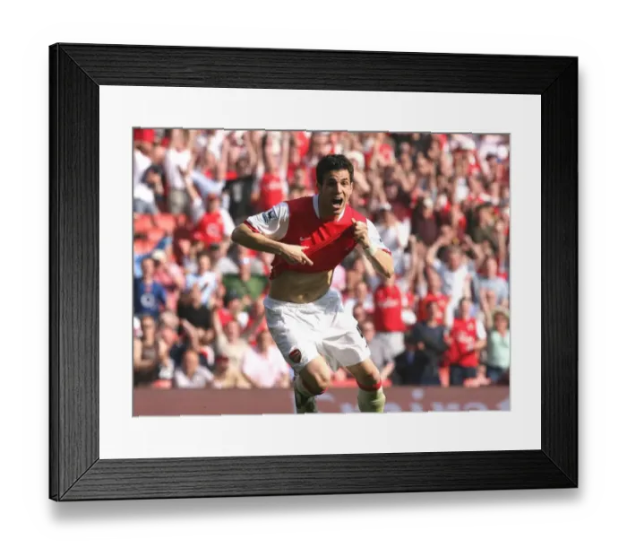 Framed Print : Fabregas Stunner: Arsenal Takes 2-1 Lead vs. Bolton Wanderers, FA Premiership, 2007