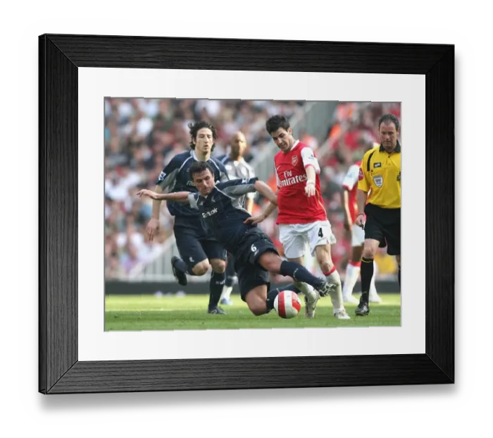 Framed Print : Cesc Fabregas's Brilliant Performance: Arsenal's Narrow 2-1 Victory Over Bolton Wanderers, FA Premiership, 2007