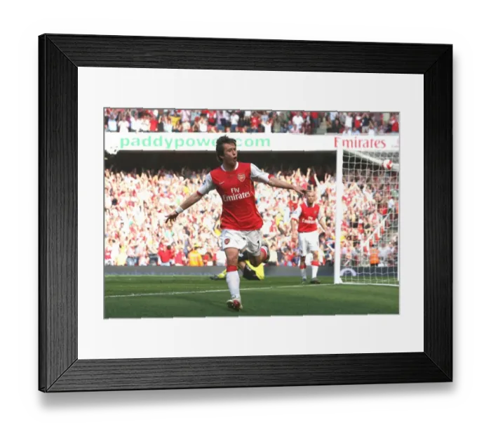 Framed Print : Rosicky's Debut Stunner: Arsenal's Thrilling 2-1 Win Over Bolton Wanderers, 2007