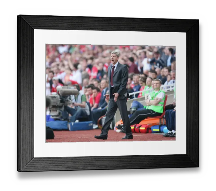 Framed Print : Arsene Wenger Leads Arsenal to FA Premiership Victory over Bolton Wanderers (2-1), 2007 Framed Print : Arsene Wenger Leads Arsenal to FA Premiership Victory over Bolton Wanderers (2-1), 2007