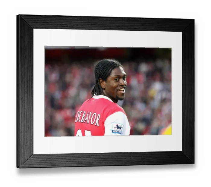 Framed Print : Adebayor's Strike: Arsenal's 3-1 Victory Over Manchester City, FA Premiership, Emirates Stadium (April 17, 2007) Framed Print : Adebayor's Strike: Arsenal's 3-1 Victory Over Manchester City, FA Premiership, Emirates Stadium (April 17, 2007)