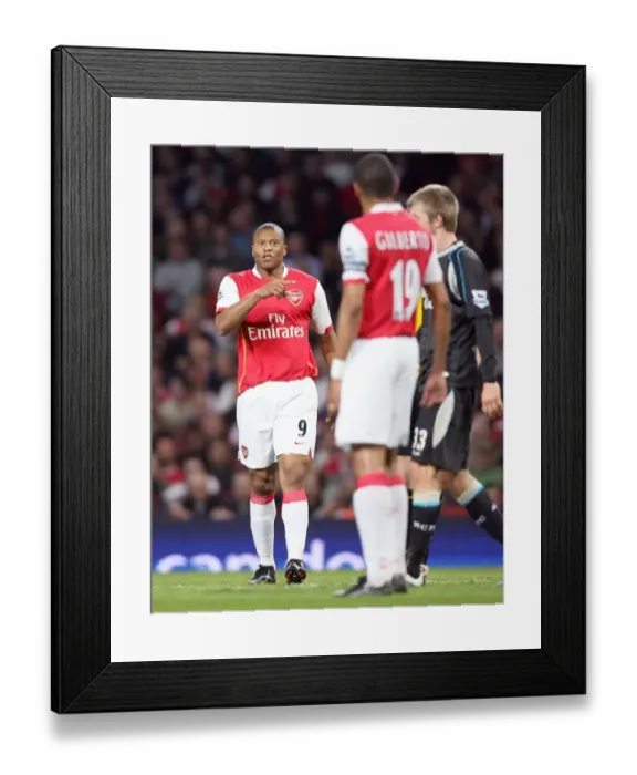 Framed Print : Julio Baptist and Gilberto (Arsenal) Framed Print : Julio Baptist and Gilberto (Arsenal)
