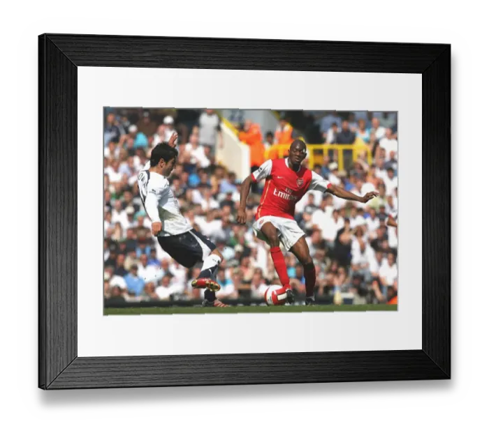 Framed Print : Abu Diaby (Arsenal) Ricardo Rocha (Tottenham) Framed Print : Abu Diaby (Arsenal) Ricardo Rocha (Tottenham)