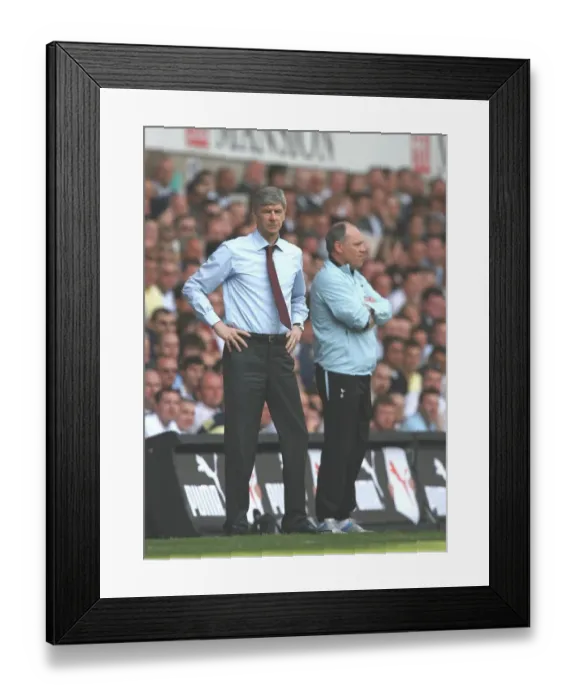 Framed Print : Wenger vs Tottenham: The 2006-07 FA Premiership Stalemate - Arsene Wenger vs 2:2 Tottenham