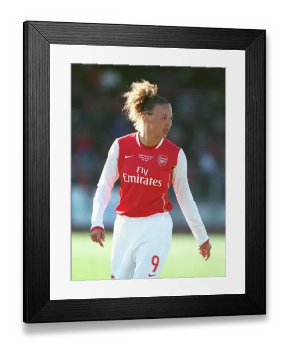 Framed Print : Arsenal's Lianne Sanderson Scores in UEFA Cup Victory over Umea IK Framed Print : Arsenal's Lianne Sanderson Scores in UEFA Cup Victory over Umea IK