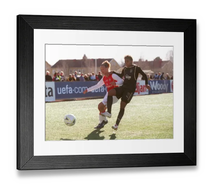 Framed Print : Lianne Sanderson Scores for Arsenal in UEFA Cup Win over Umea IK Framed Print : Lianne Sanderson Scores for Arsenal in UEFA Cup Win over Umea IK