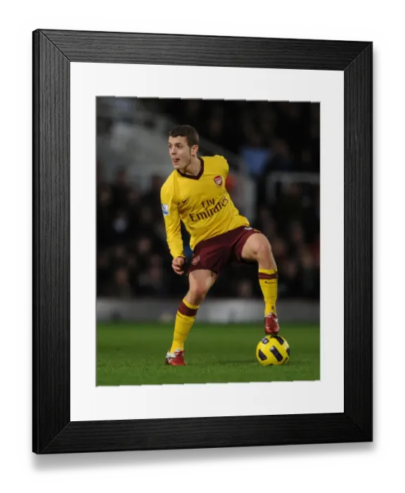 Framed Print : Jack Wilshere (Arsenal). West Ham United 0: 3 Arsenal, Barclays Premier League