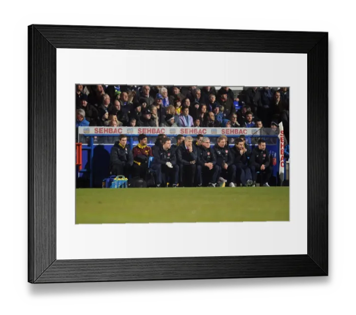 Framed Print : Arsenal manager Arsene Wenger, assistant Pat Rice and physio Colin Lewin Framed Print : Arsenal manager Arsene Wenger, assistant Pat Rice and physio Colin Lewin