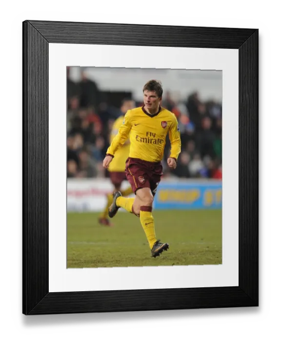 Framed Print : Andrey Arshavin (Arsenal). Ipswich Town 1: 0 Arsenal, Carling Cup Semi Final 1st Leg