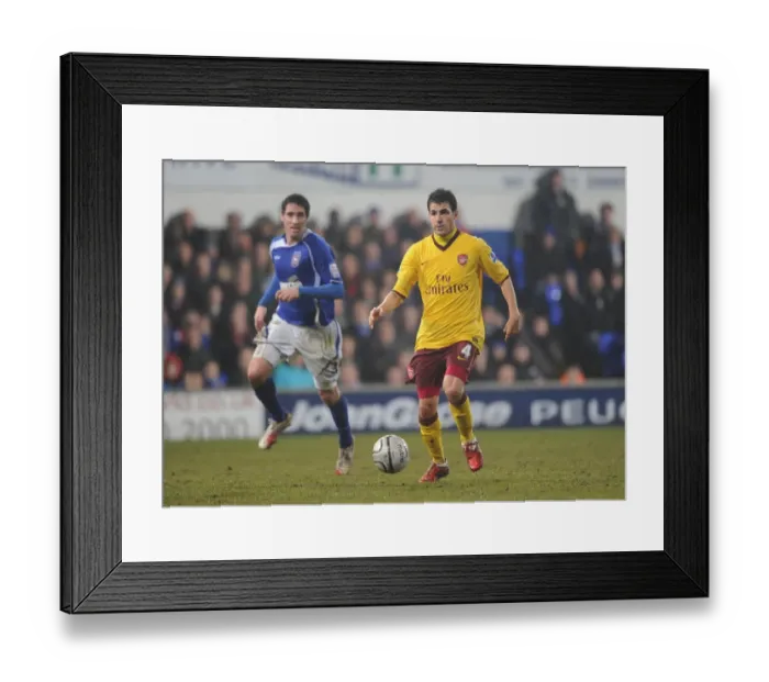 Framed Print : Cesc Fabregas (Arsenal) Mark Kennedy (Ipswich). Ipswich Town 1: 0 Arsenal