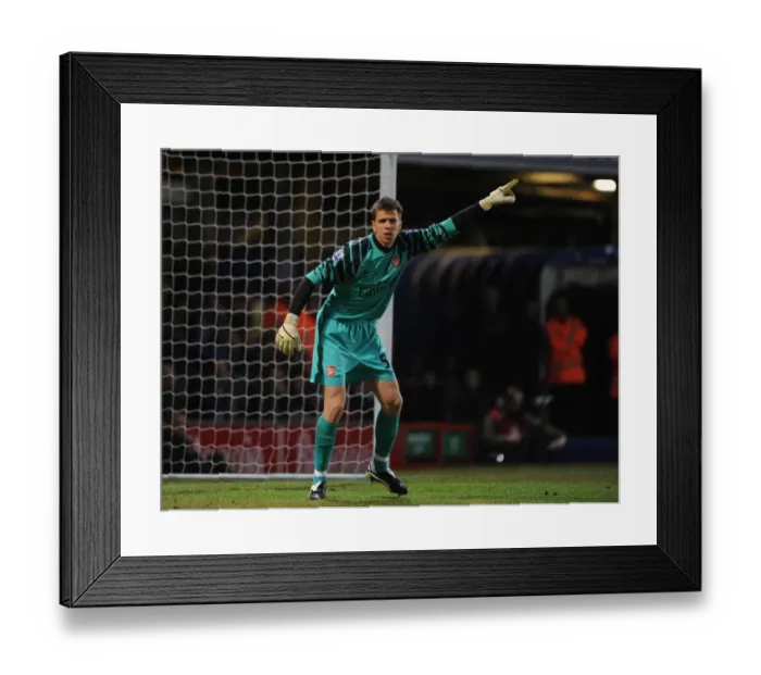 Framed Print : Wojciech Szczesny's Shutout: Arsenal Advances in Carling Cup Semi-Final vs Ipswich Town