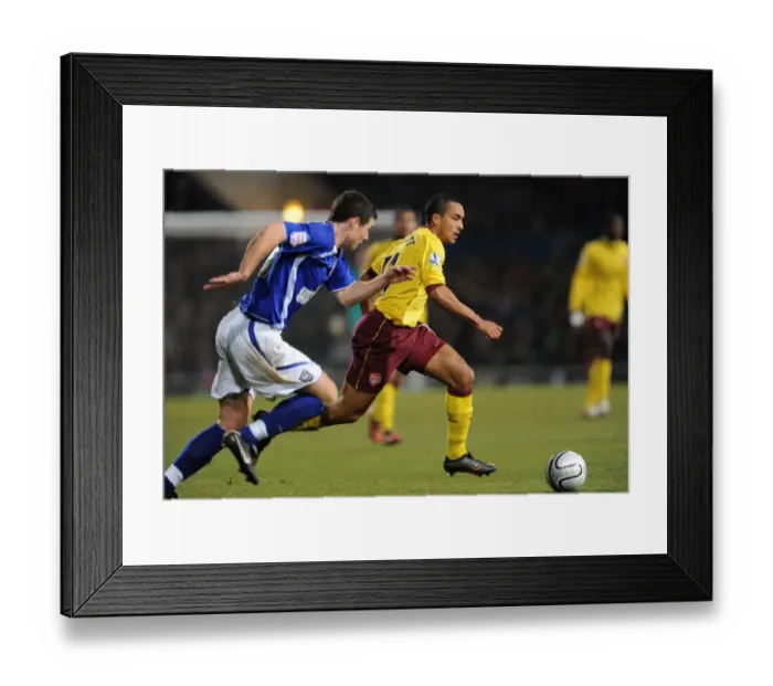 Framed Print : Theo Walcott Scores in Arsenal's 1:0 Carling Cup Semi-Final Win over Ipswich Town Framed Print : Theo Walcott Scores in Arsenal's 1:0 Carling Cup Semi-Final Win over Ipswich Town