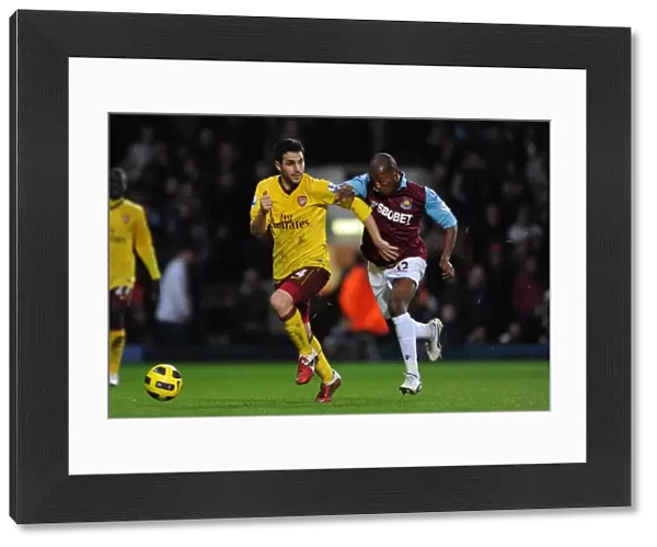 Cesc Fabregas (Arsenal) Luis Boa Morte (West Ham). West Ham United 0: 3 Arsenal
