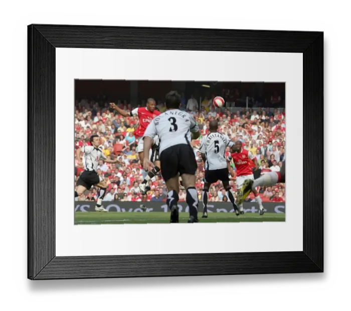 Framed Print : Julio Baptista scores Arsenals 1st goal Framed Print : Julio Baptista scores Arsenals 1st goal