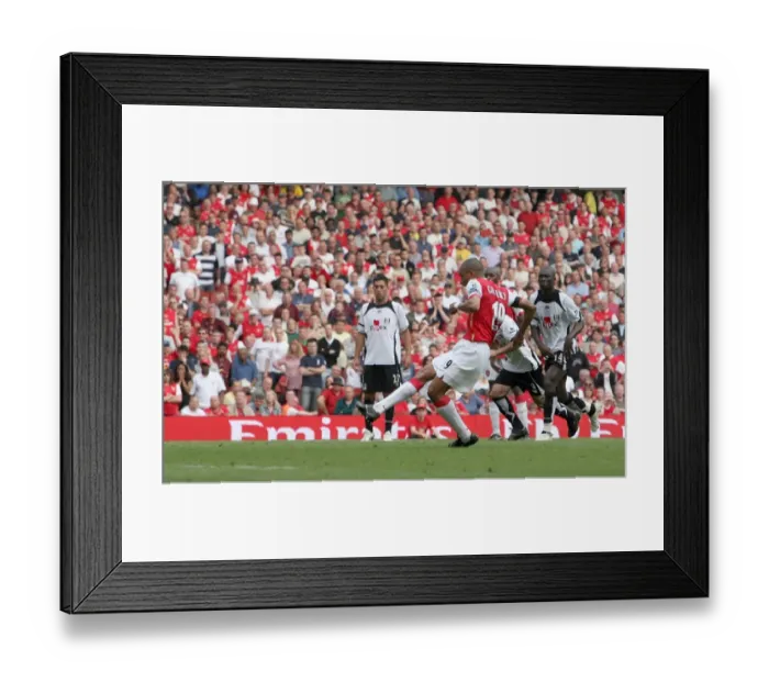 Framed Print : Gilberto scores Arsenals 3rd goal from the penalty spot Framed Print : Gilberto scores Arsenals 3rd goal from the penalty spot