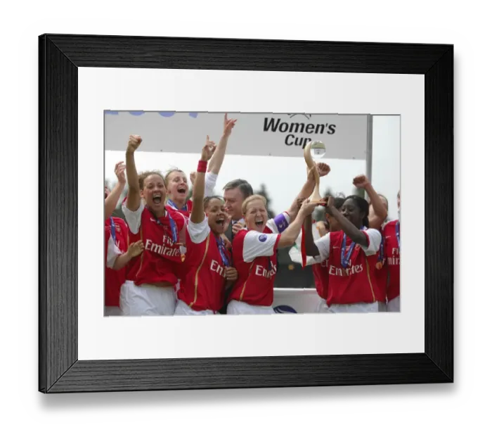 Framed Print : 6th UEFA Womens Cup 2006 / 7 Final 2nd leg Arsenal 0 v UMEA IK 0 Arsenal win 1-0 on aggregate Played at Borehamwood FC 12pm 29 / 04 / 07 Photo by Mike Framed Print : 6th UEFA Womens Cup 2006 / 7 Final 2nd leg Arsenal 0 v UMEA IK 0 Arsenal win 1-0 on aggregate Played at Borehamwood FC 12pm 29 / 04 / 07 Photo by Mike