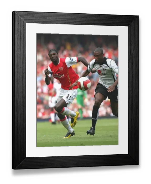 Framed Print : Adebayor's Double: Arsenal's 3-1 Victory Over Fulham, 2007 Framed Print : Adebayor's Double: Arsenal's 3-1 Victory Over Fulham, 2007